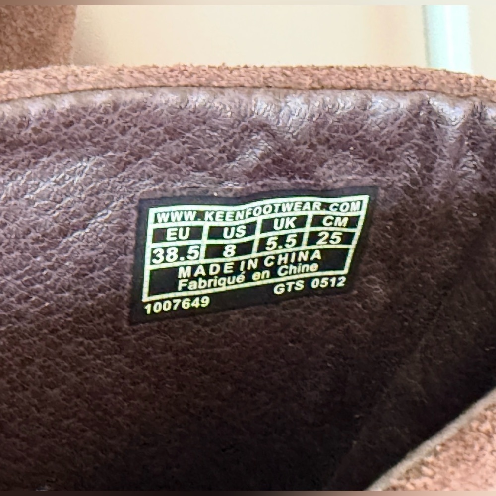 KEEN LAKEN HIGH BOOTS, W8 in Brown Leather - Picture 7 of 8